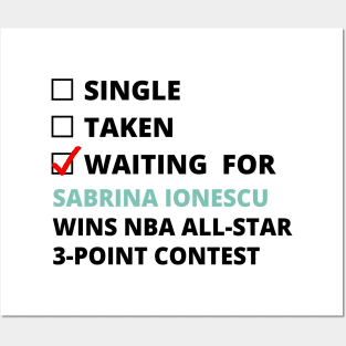 Sabrina Ionescu - Waiting For Sabrina Ionescu Wins All-Star 3-Point Contest Posters and Art